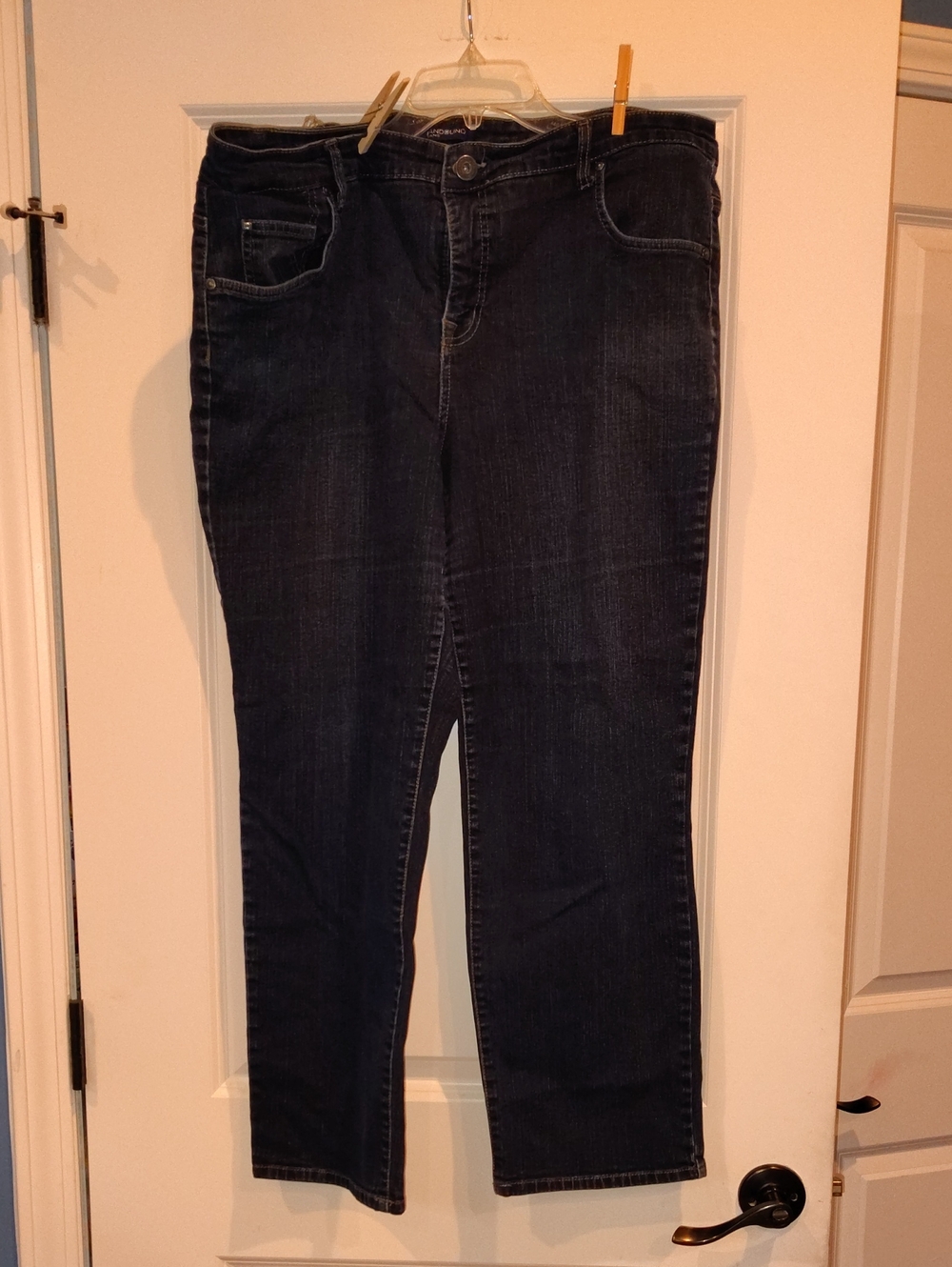 Bandolino Women's Straight Leg Jeans - Dark Indigo